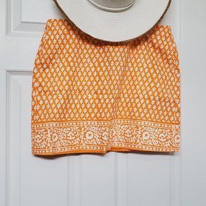 J. Crew orange mini skirt, size 4